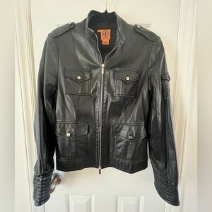 Tory Burch Black Leather Jacket